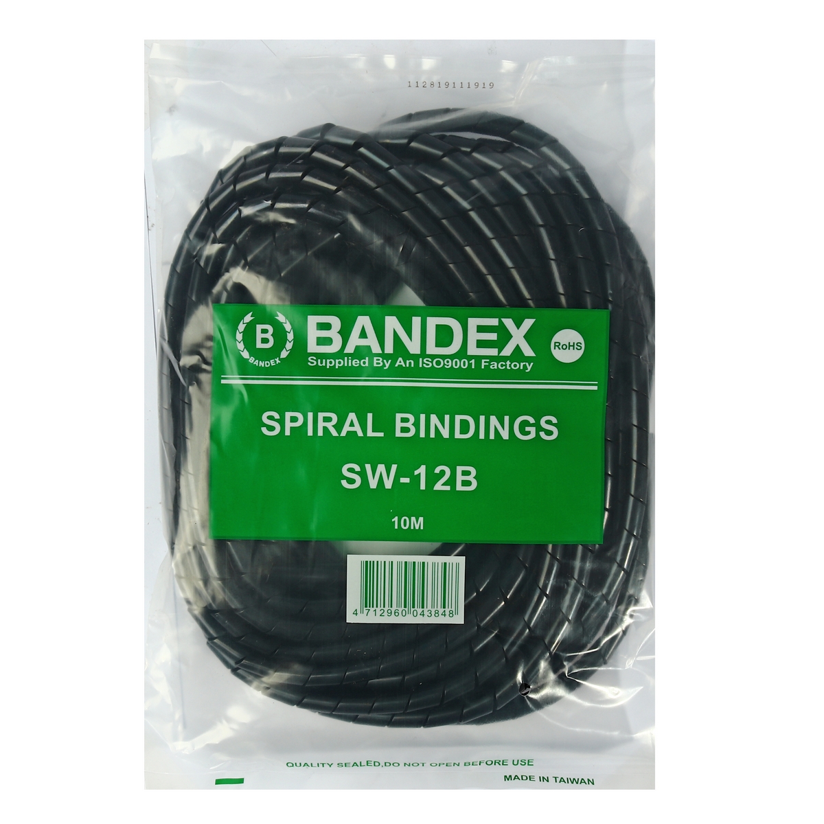 ไส้ไก่ พันสายไฟ 10 เมตร(สีดำ) SW-12B BANDEX รุ่น SW12B ราคา ฿110.4