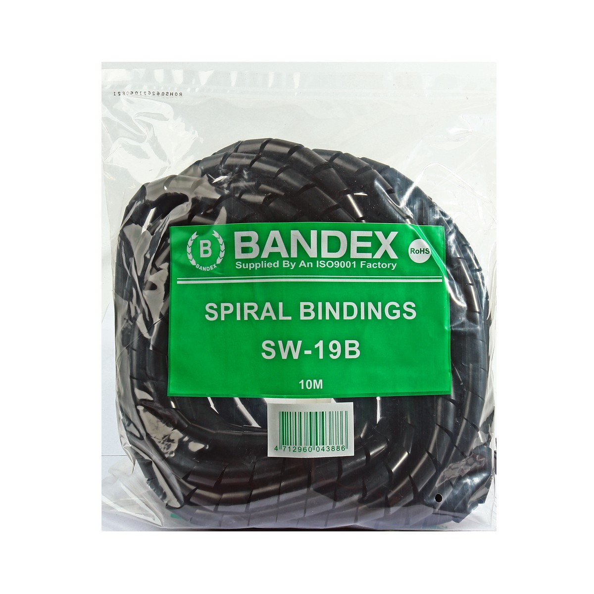 ไส้ไก่ พันสายไฟ 10 เมตร(สีดำ) SW-19B BANDEX รุ่น SW19B ราคา ฿194.4