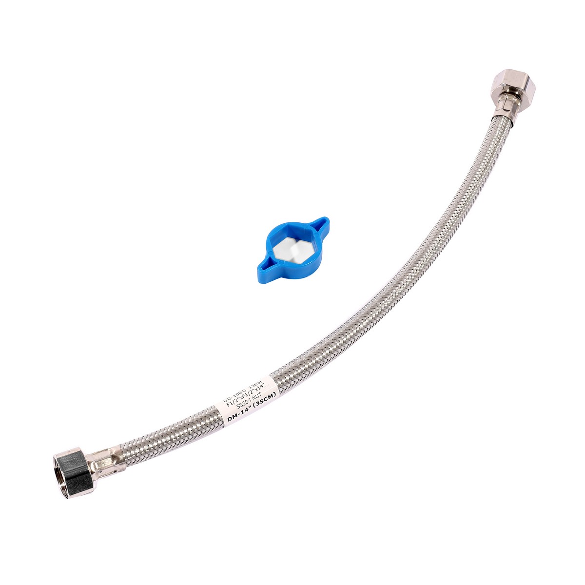 สายน้ำดีถักสแตนเลส 1/2" ยาว 14" DONMARK รุ่น DM-14P ราคา ฿60