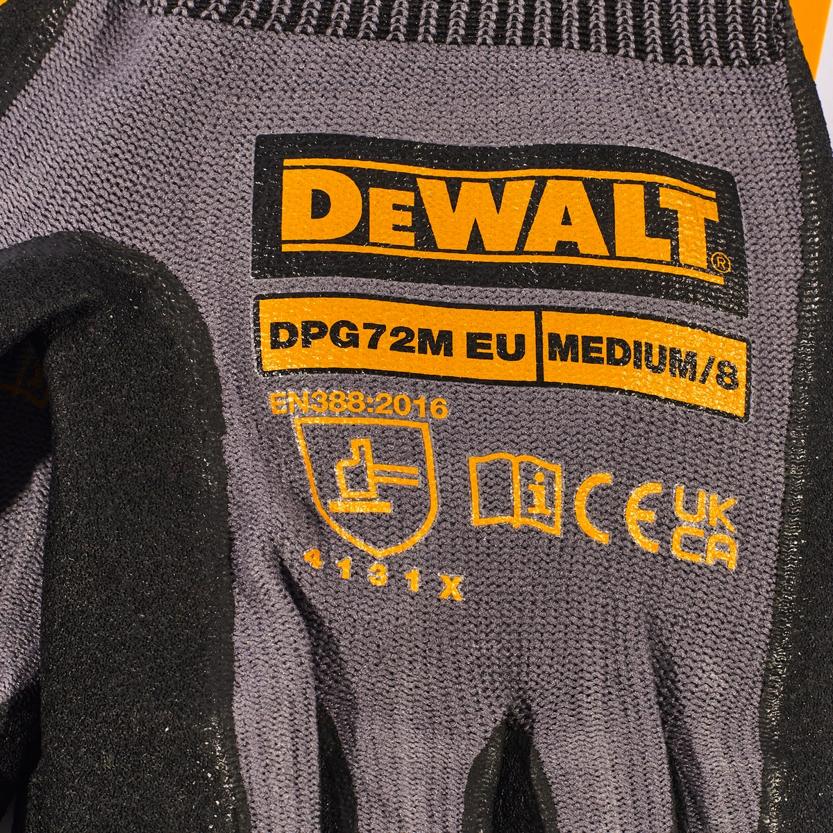 ถุงมืองานช่าง ไซส์ M DEWALT รุ่น DPG72M รูปที่ 2