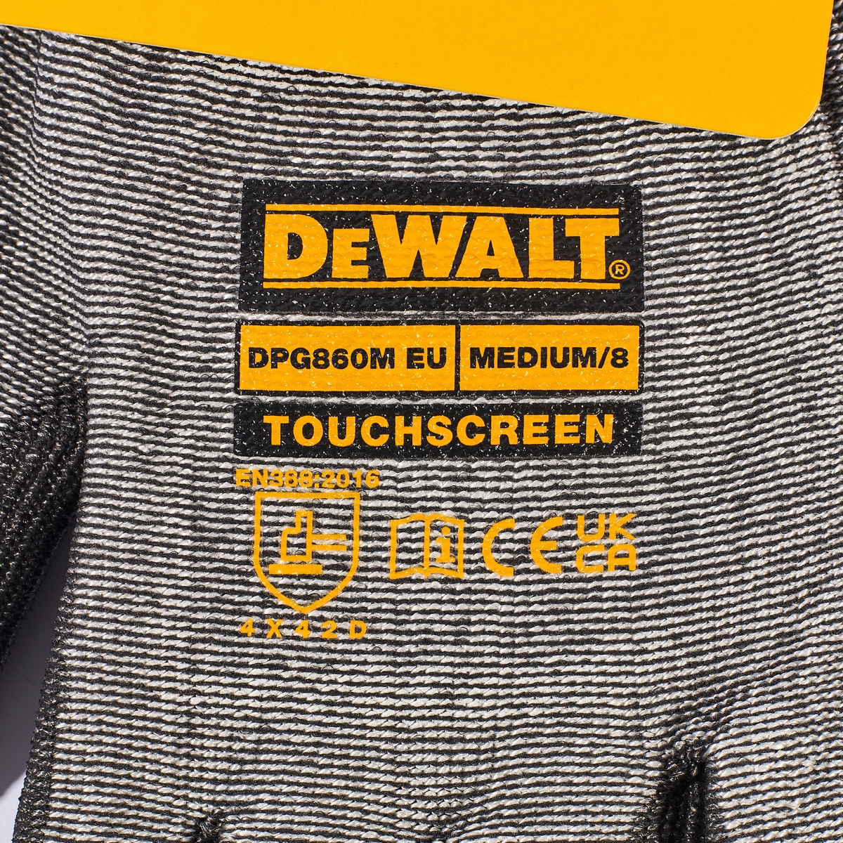 ถุงมือกันบาด TOUCH SCREEN ไซส์ M DEWALT รุ่น DPG860M รูปที่ 2
