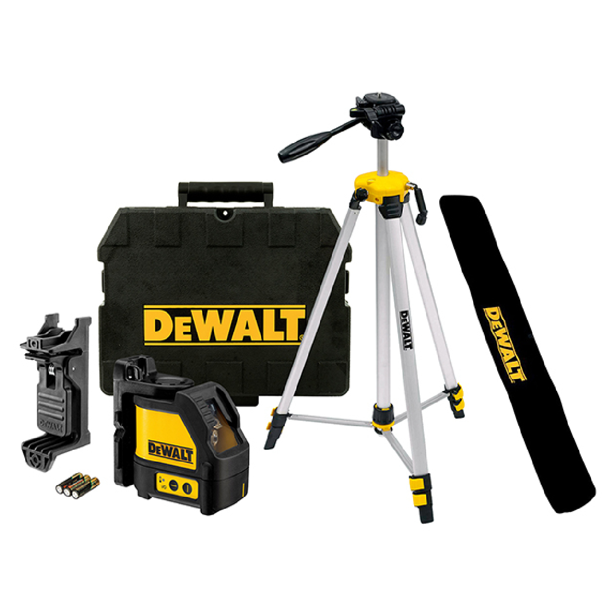 เลเซอร์วัดระดับกากบาท+ขาตั้ง รุ่น 1-77-201 DEWALT รุ่น DW088KTP ราคา ฿4,254