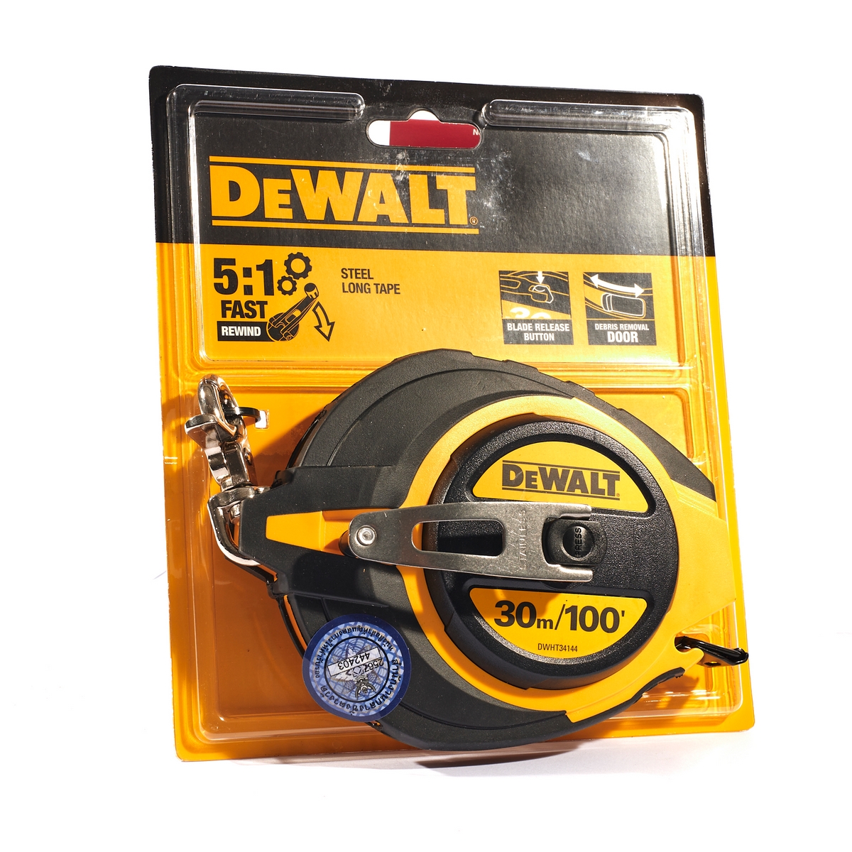 เทปวัดสายโลหะ ขนาด 30 เมตร DEWALT รุ่น DWHT0-3414430 ราคา ฿618
