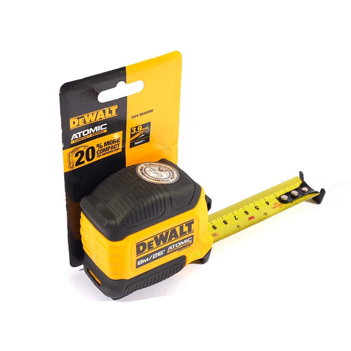 ตลับเมตร ATOMIC 8ม. ใบวัดพิมพ์2หน้า DEWALT รุ่น DWHT38118-30 รูปที่ 2