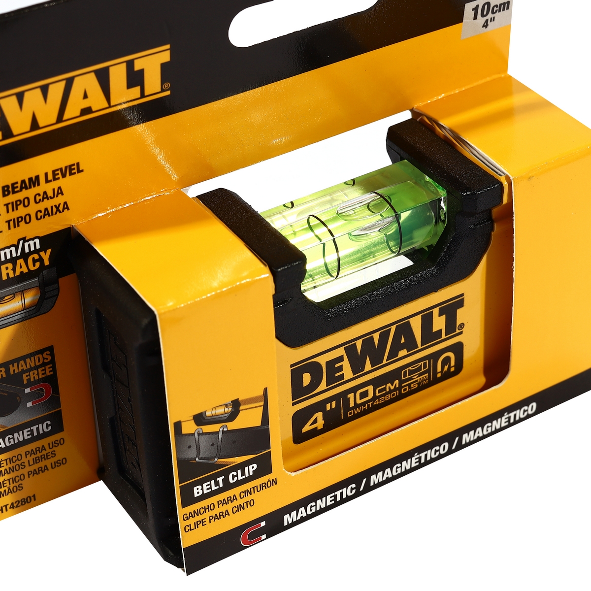 ระดับน้ำแบบพก BOX BEAM 4 นิ้ว แม่เหล็ก DEWALT รุ่น DWHT42801 ราคา ฿378