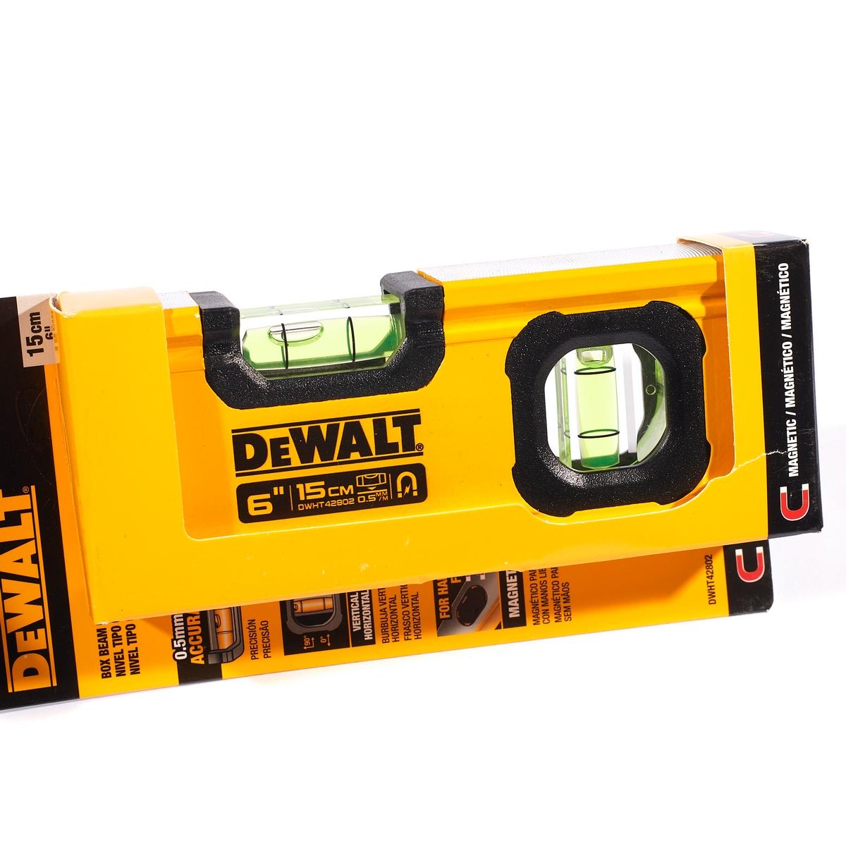 ระดับน้ำแบบพก BOX BEAM 6 นิ้ว แม่เหล็ก DEWALT รุ่น DWHT42802 รูปที่ 4