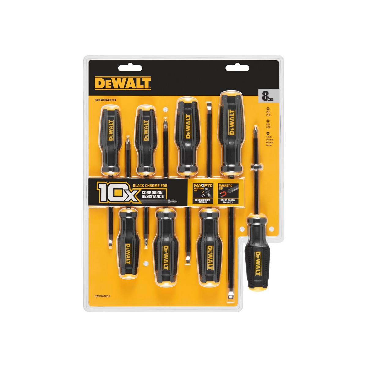 ชุดไขควง MAXFIT 8 ชิ้น/ชุด DEWALT รุ่น DWHT65102 รูปที่ 3