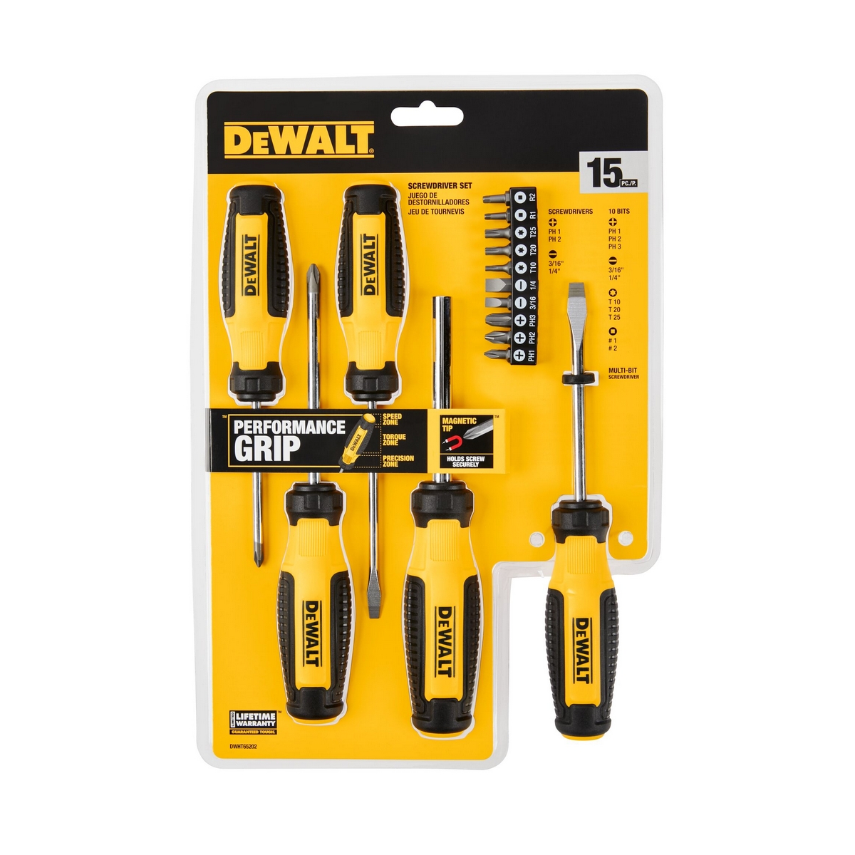 ชุดไขควง 15 ชิ้น/ชุด DEWALT รุ่น DWHT65202 รูปที่ 3