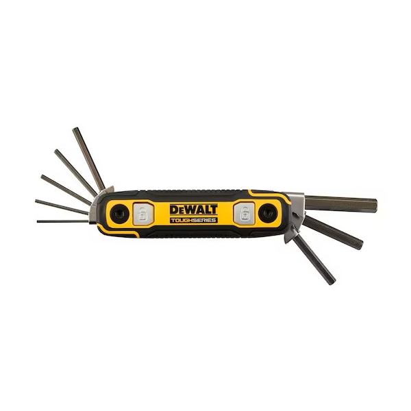 ประแจแอล6เหลี่ยม พับ-ล็อคได้ ขนาด 1.5-8 มม. DEWALT รุ่น DWHT70267 รูปที่ 2