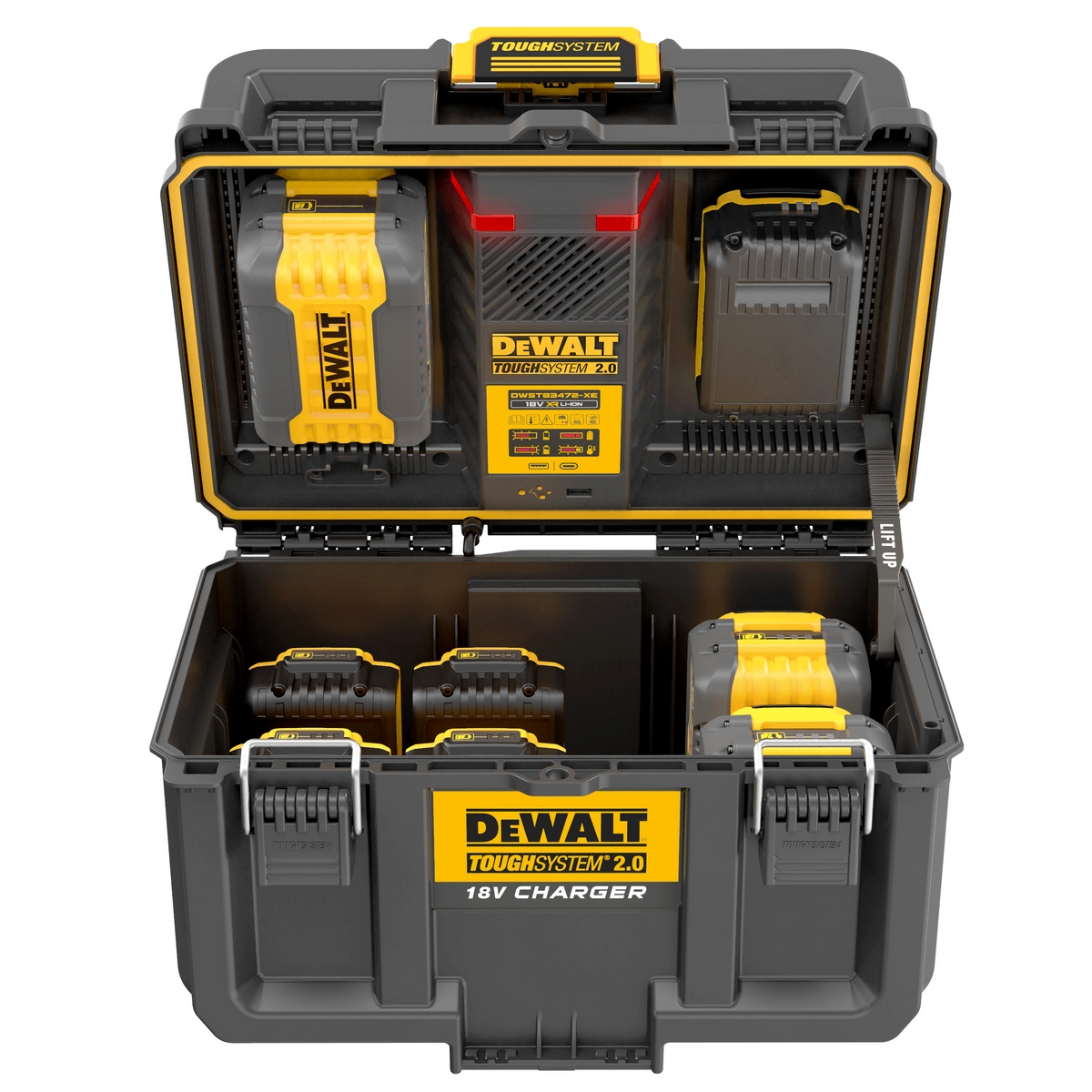 กล่องเก็บชาร์ตแบตเตอรี่ TOUGHSYSTEM2.0 DEWALT รุ่น DWST83471-QW รูปที่ 2