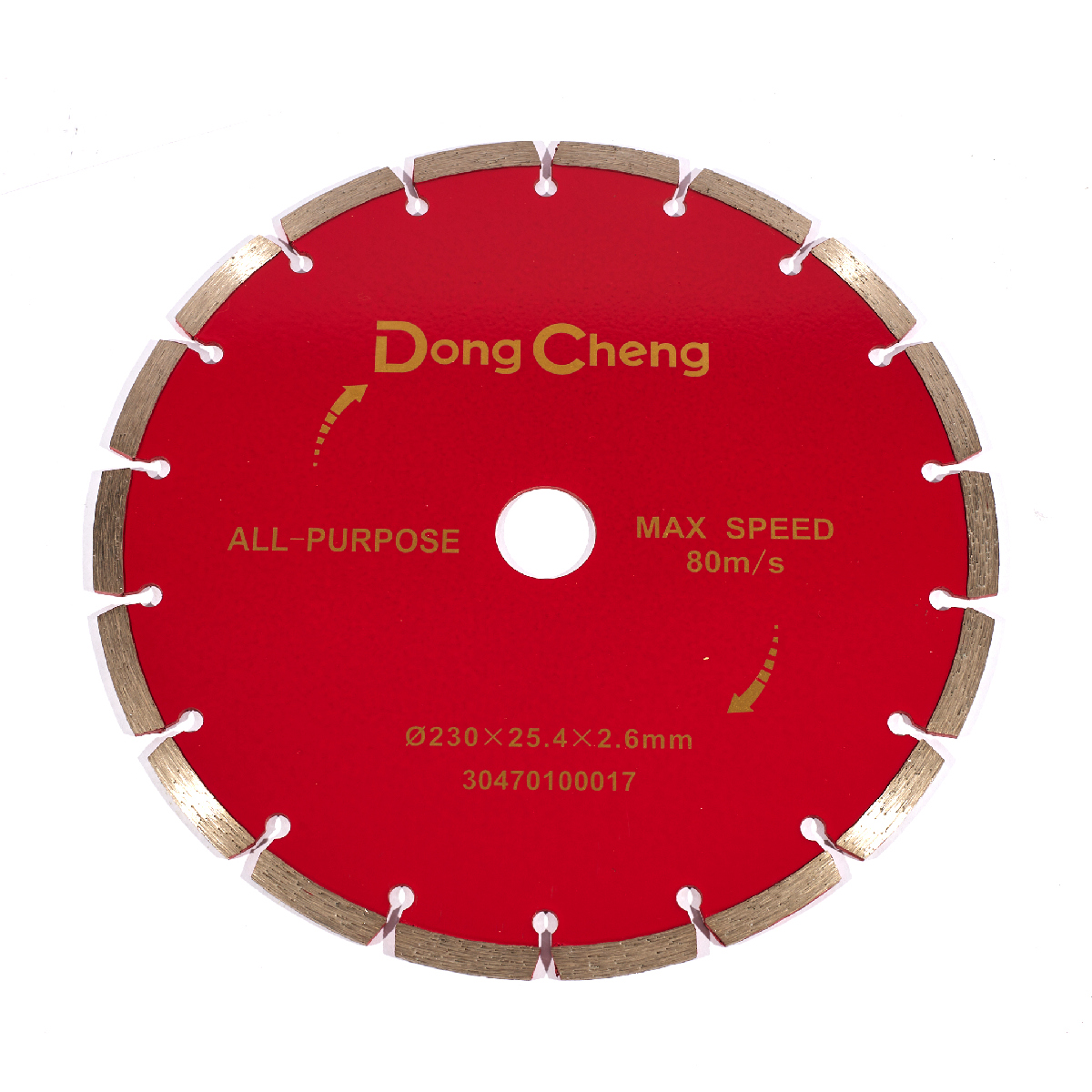 ใบเพชรตัดคอนกรีต 9" / 230X25.4X2.6MM DONG CHENG รุ่น DA-30470100017 ราคา ฿360