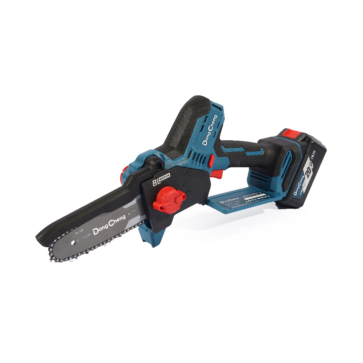 20V-BL เลื่อยโซ่ 6" ชุด4A*2 DONG CHENG รุ่น DC-DCCS20061-2_BM ราคา ฿3,588