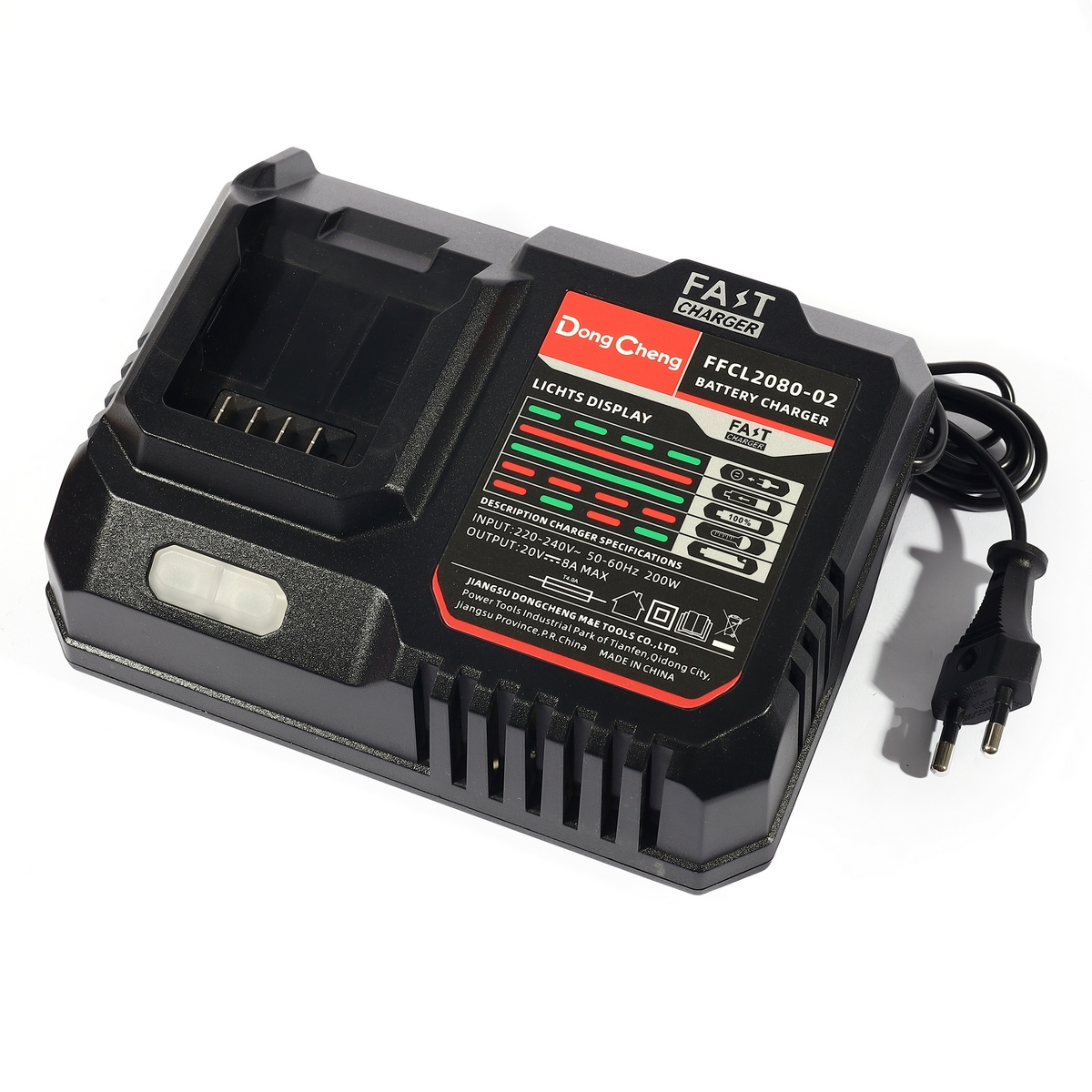 แท่นชาร์จ 20V / 8.0A TURBO DONG CHENG รุ่น 30430200157 ราคา ฿1,380