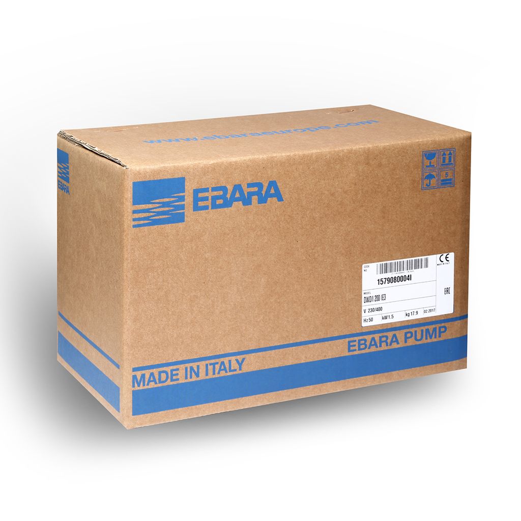 ปั๊มสแตนเลสใบพัดเปิด(2HP 3สาย) EBARA รุ่น DWO200 รูปที่ 5