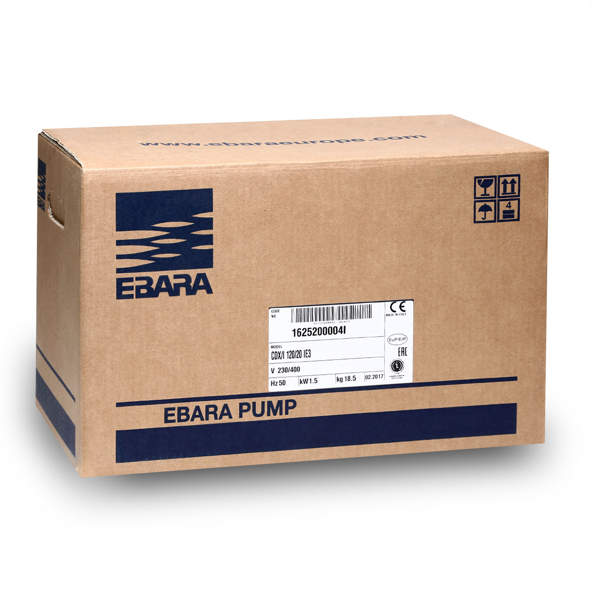 ปั๊ม SS304 ใบพัดเดี่ยว 3 สาย EBARA รุ่น CDX-120/20 รูปที่ 5