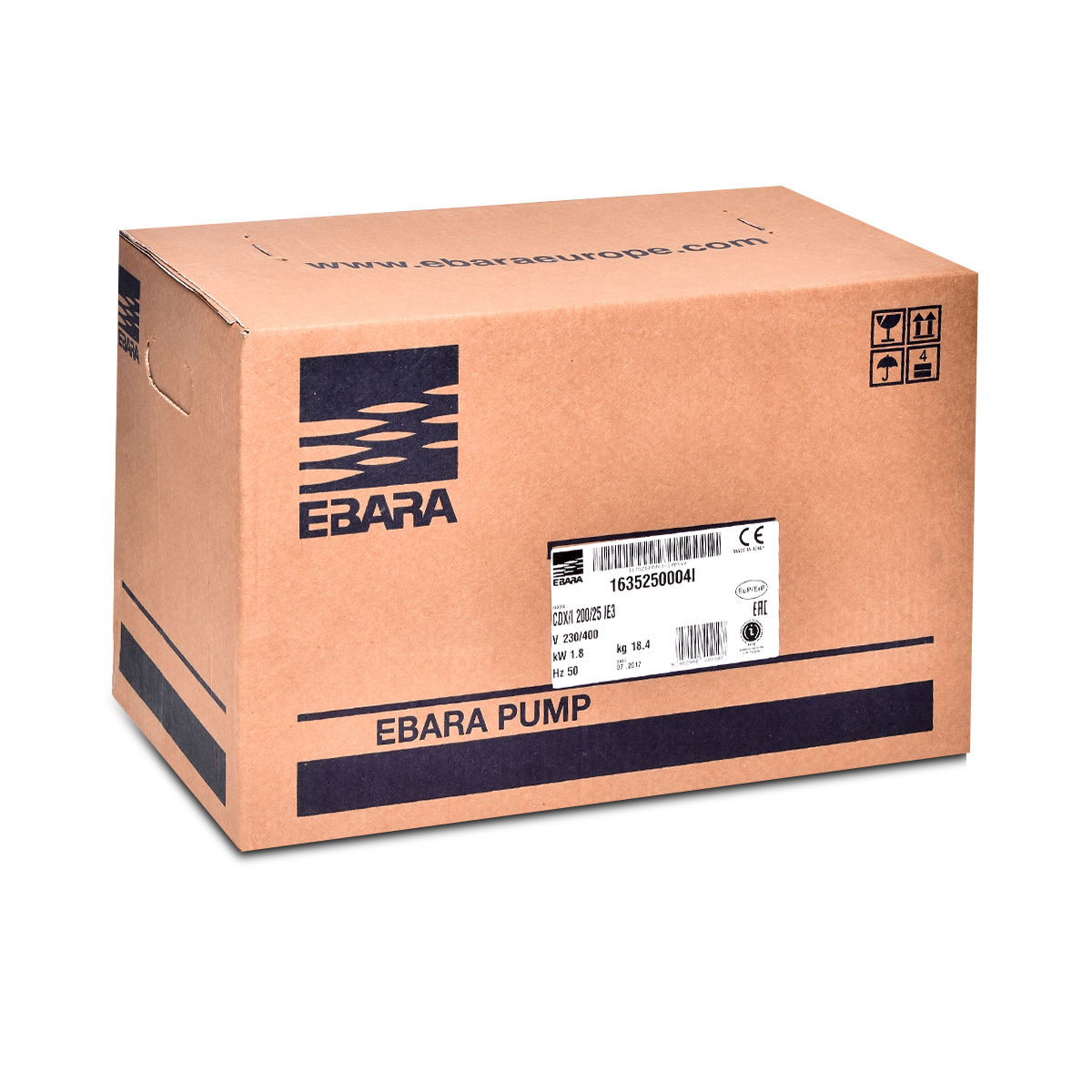 ปั๊ม SS304 ใบพัดเดี่ยว 3 สาย EBARA รุ่น CDX-200/25 รูปที่ 4