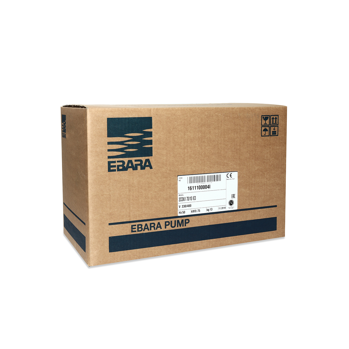 ปั๊ม SS304 ใบพัดคู่ 3 สาย EBARA รุ่น 2CDX-70/10 รูปที่ 4
