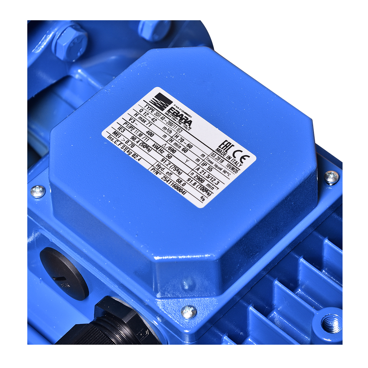 ปั๊มเหล็กหล่อ - 3 สาย EBARA รุ่น 3D 40-200/11 รูปที่ 3
