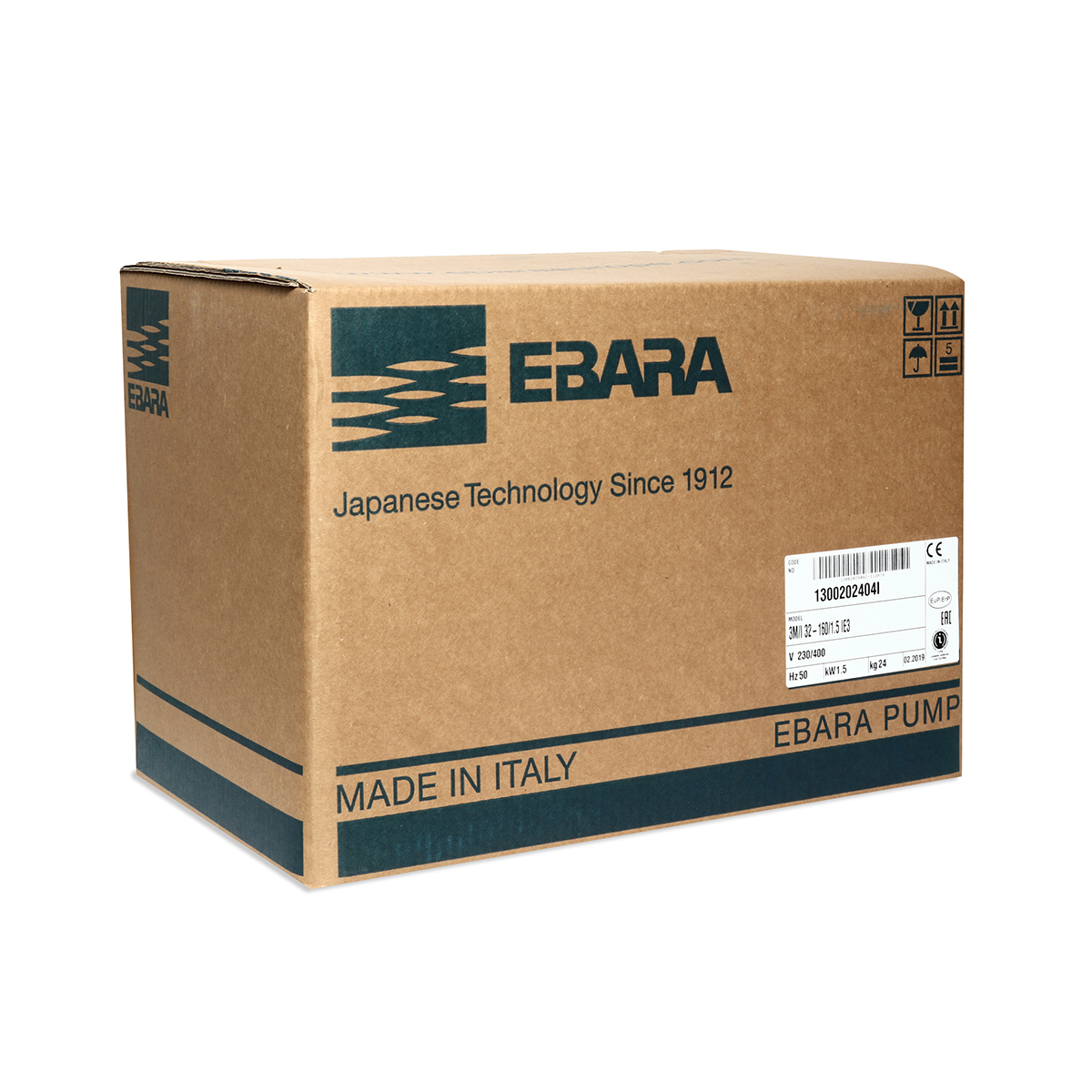 ปั๊มสแตนเลส - 3สาย EBARA รุ่น 3M 32-160/1.5 รูปที่ 4