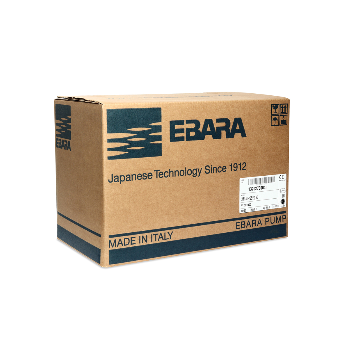 ปั๊มสแตนเลส - 3สาย EBARA รุ่น 3M 40-125/2.2 รูปที่ 3