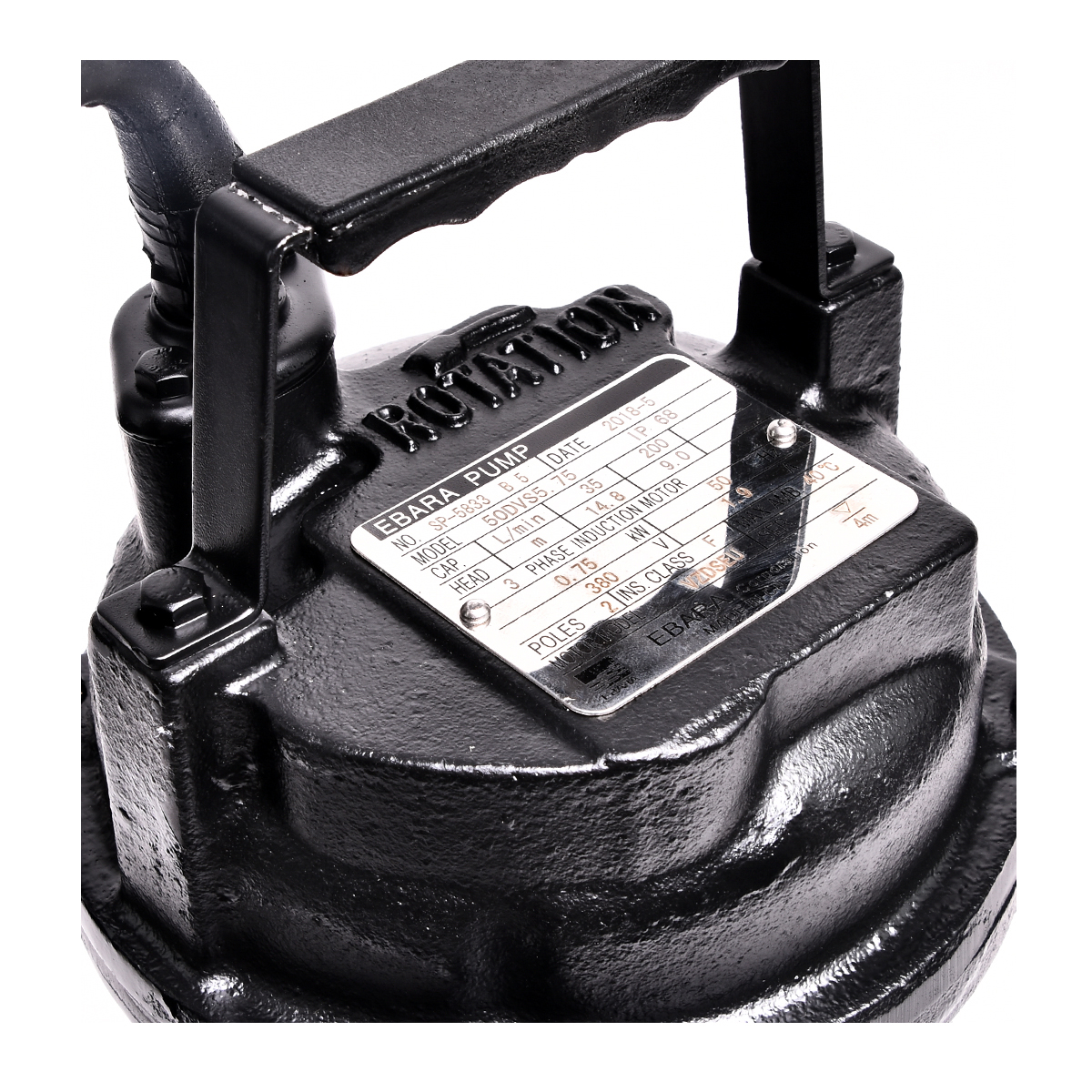 ปั๊มสูบน้ำแบบจุ่ม(น้ำเสีย) EBARA รุ่น 50DVS 5.75 รูปที่ 2