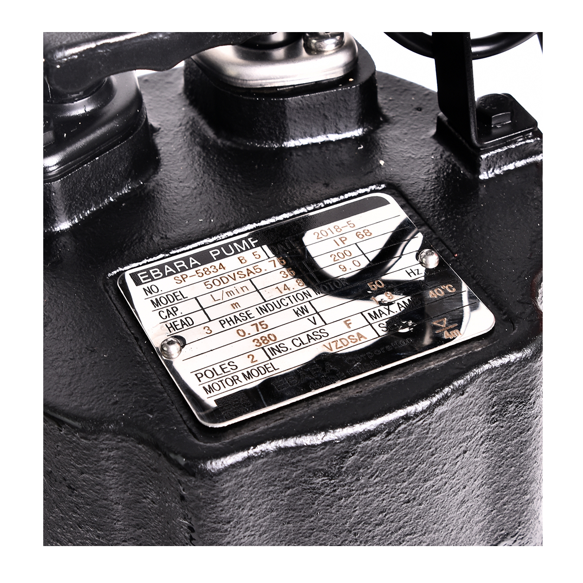 ปั๊มสูบน้ำแบบจุ่ม(น้ำเสีย) EBARA รุ่น 50DVSA5.75T รูปที่ 3