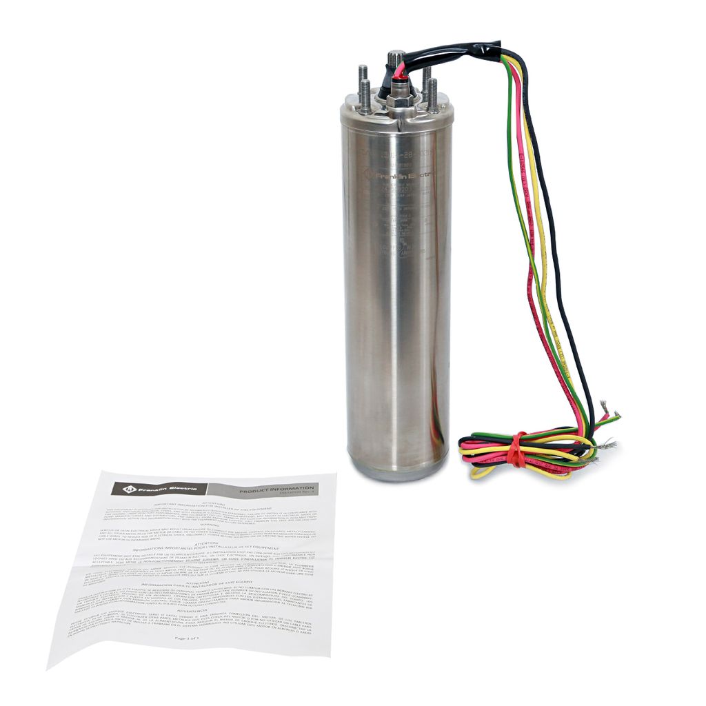 มอเตอร์ 4" 1.5HP 1 เฟส 220Vพร้อมสายไฟ48" FRANKLIN รูปที่ 4
