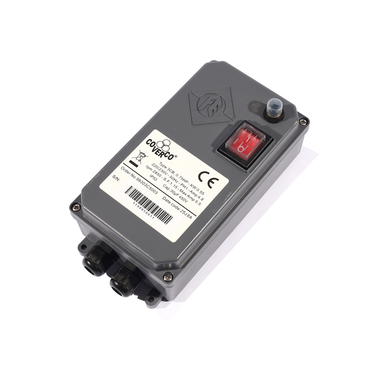 กล่องคอนโทรล 3CB 0.75 HP 220V. FRANKLIN COVERCO ราคา ฿480