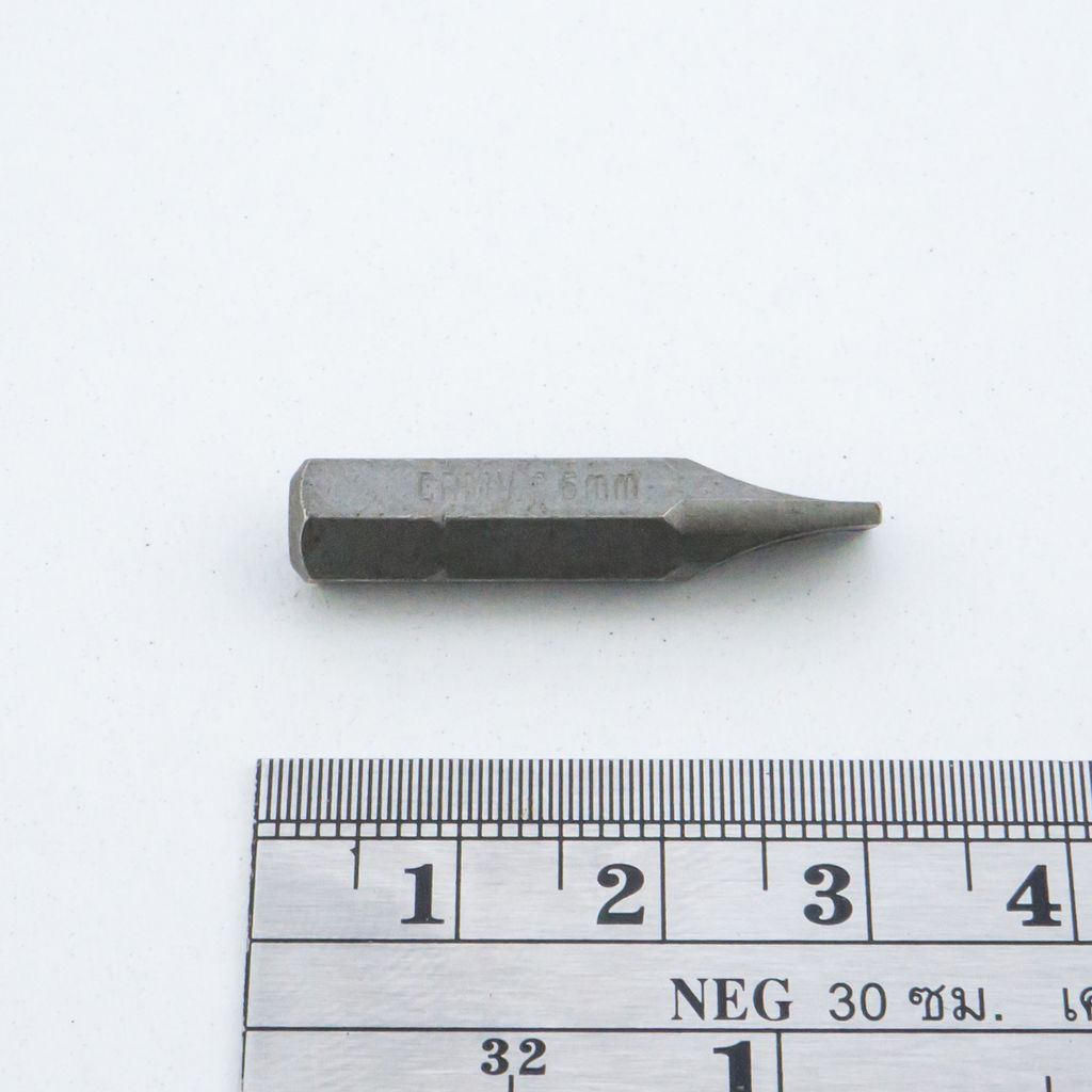 FORCE Slotted Bit 1/4" NO.1.2X6.5, Model 12330065 photo 3