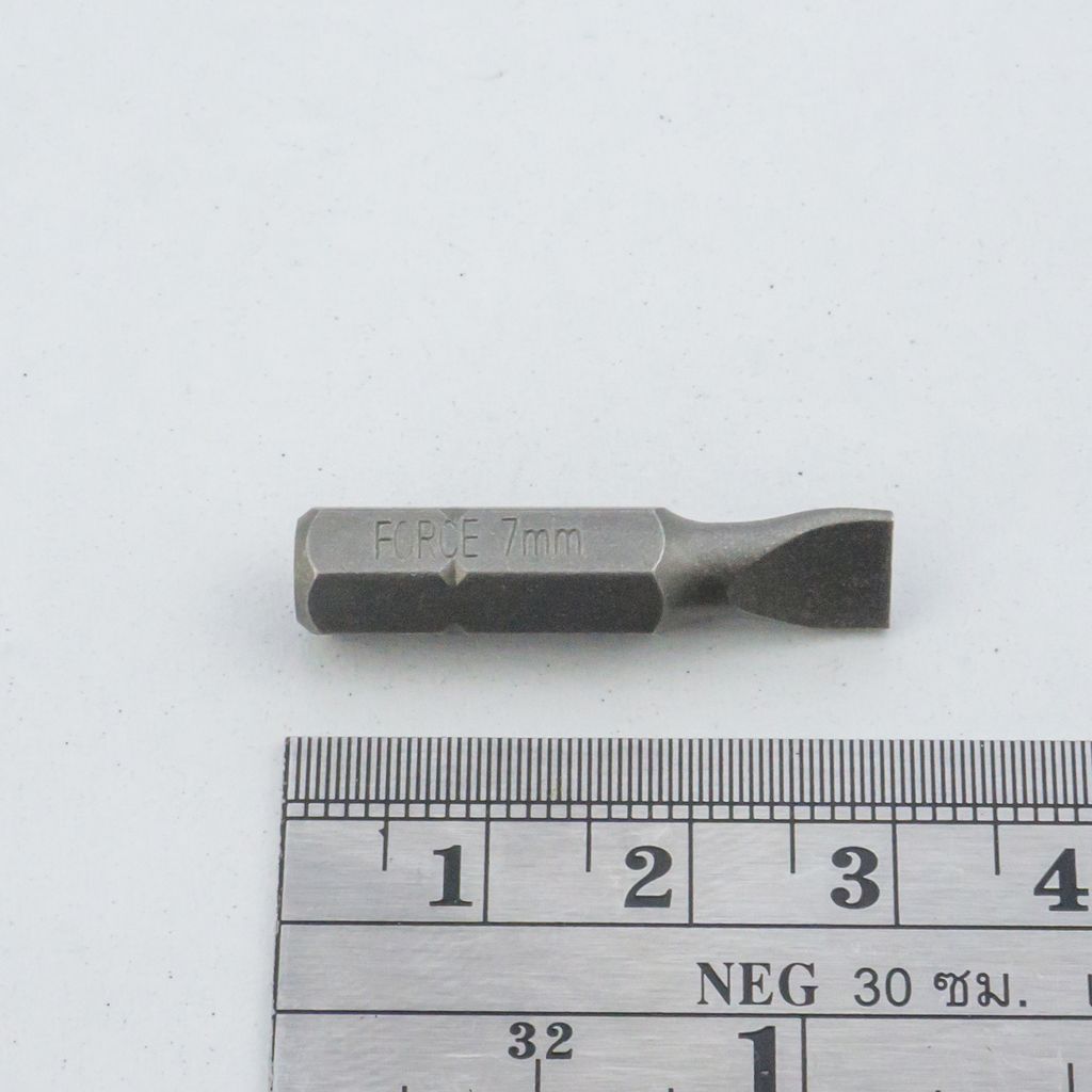 ดอกไขควง 1/4" หัวแบน เบอร์ 1.2X7 FORCE รุ่น 1233007 รูปที่ 3