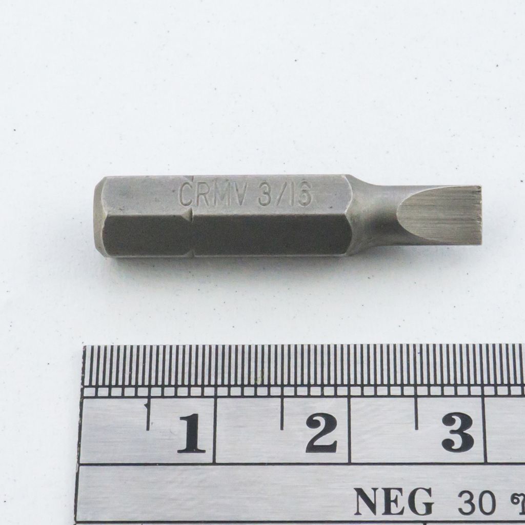 ดอกไขควง 1/4" หัวแบนขนาด 3/16" FORCE รุ่น 123303.16 รูปที่ 3