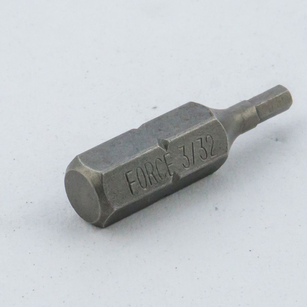 ดอกไขควงหัวหกเหลี่ยม ขนาด3/32” FORCE รุ่น 124253.32 ราคา ฿18