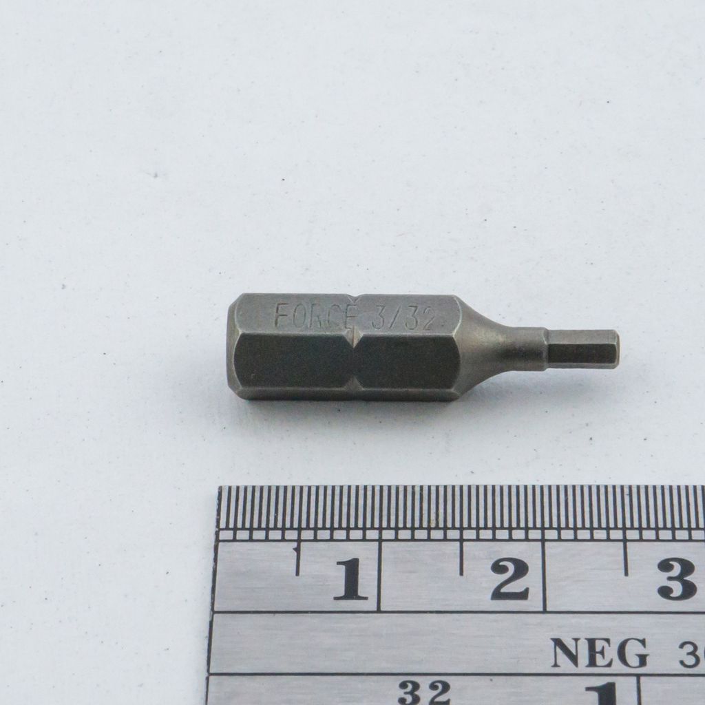 ดอกไขควงหัวหกเหลี่ยม ขนาด3/32” FORCE รุ่น 124253.32 รูปที่ 3