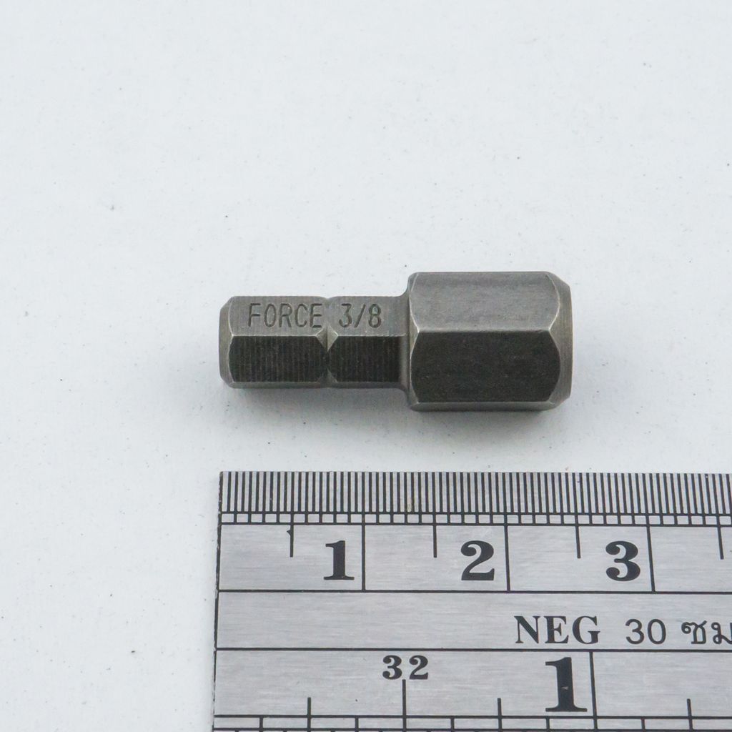 ดอกไขควงหัวหกเหลี่ยม ขนาด 3/8” FORCE รุ่น 124253.8 รูปที่ 3