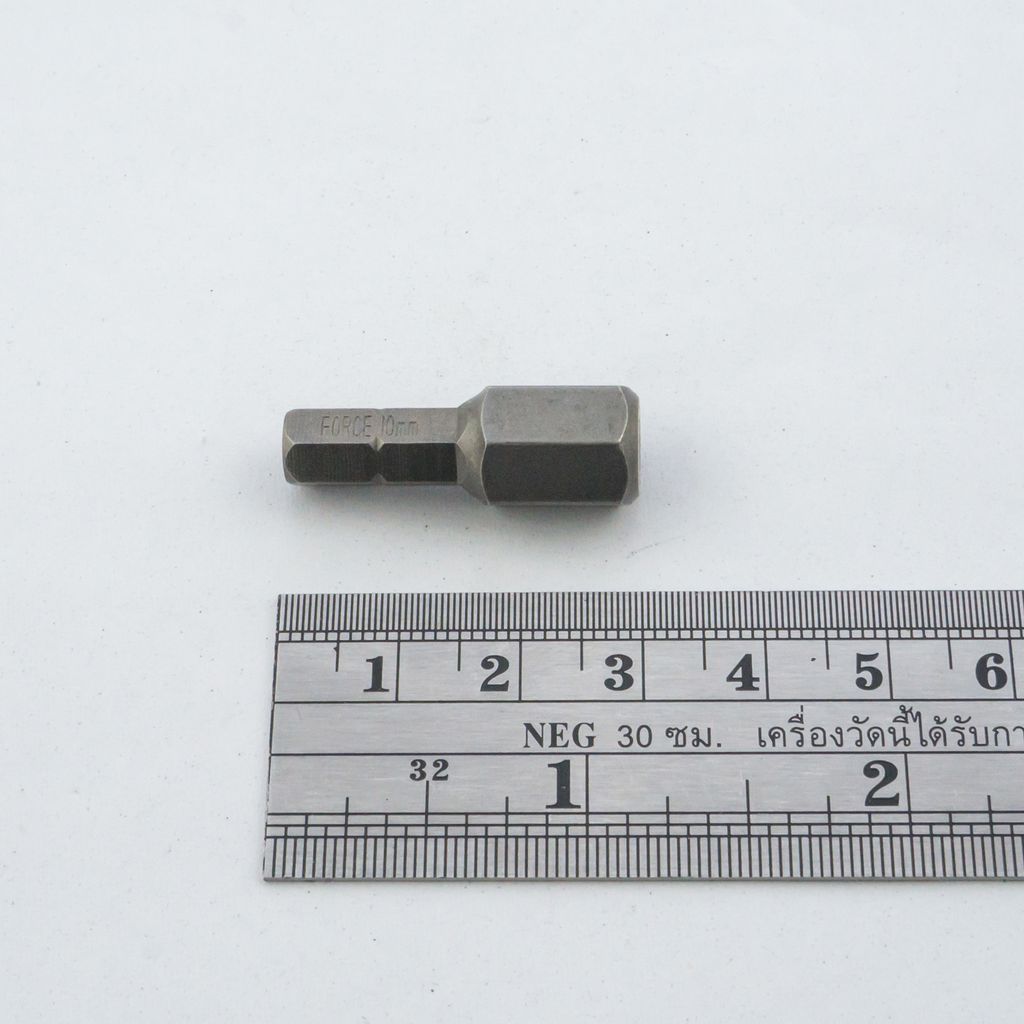 ดอกไขควง 1/4" หัวหกเหลี่ยม NO.10 FORCE รุ่น 1243010 รูปที่ 3