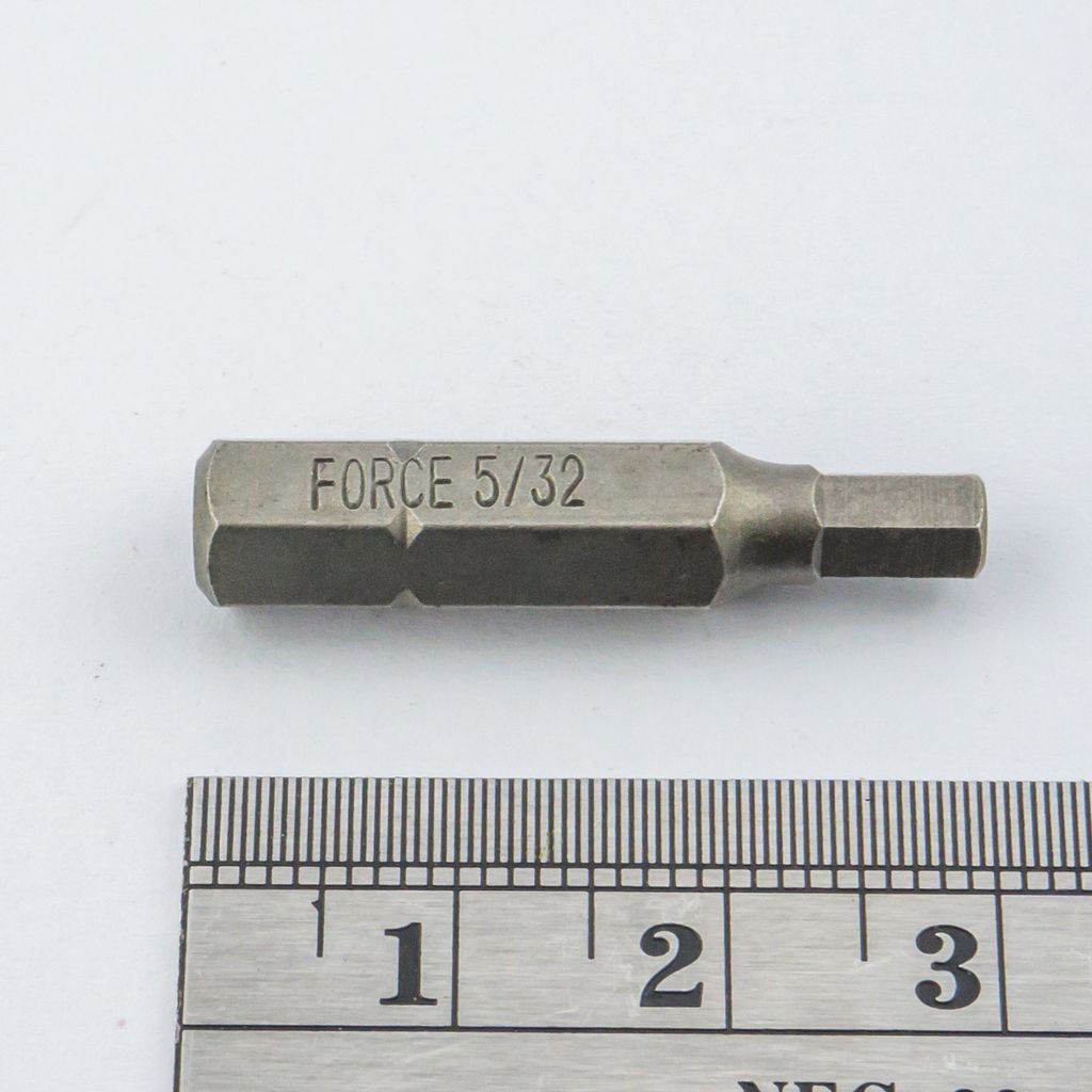 ดอกไขควง1/4"หกเหลี่ยม NO.5/32" FORCE รุ่น 124305.32 รูปที่ 3