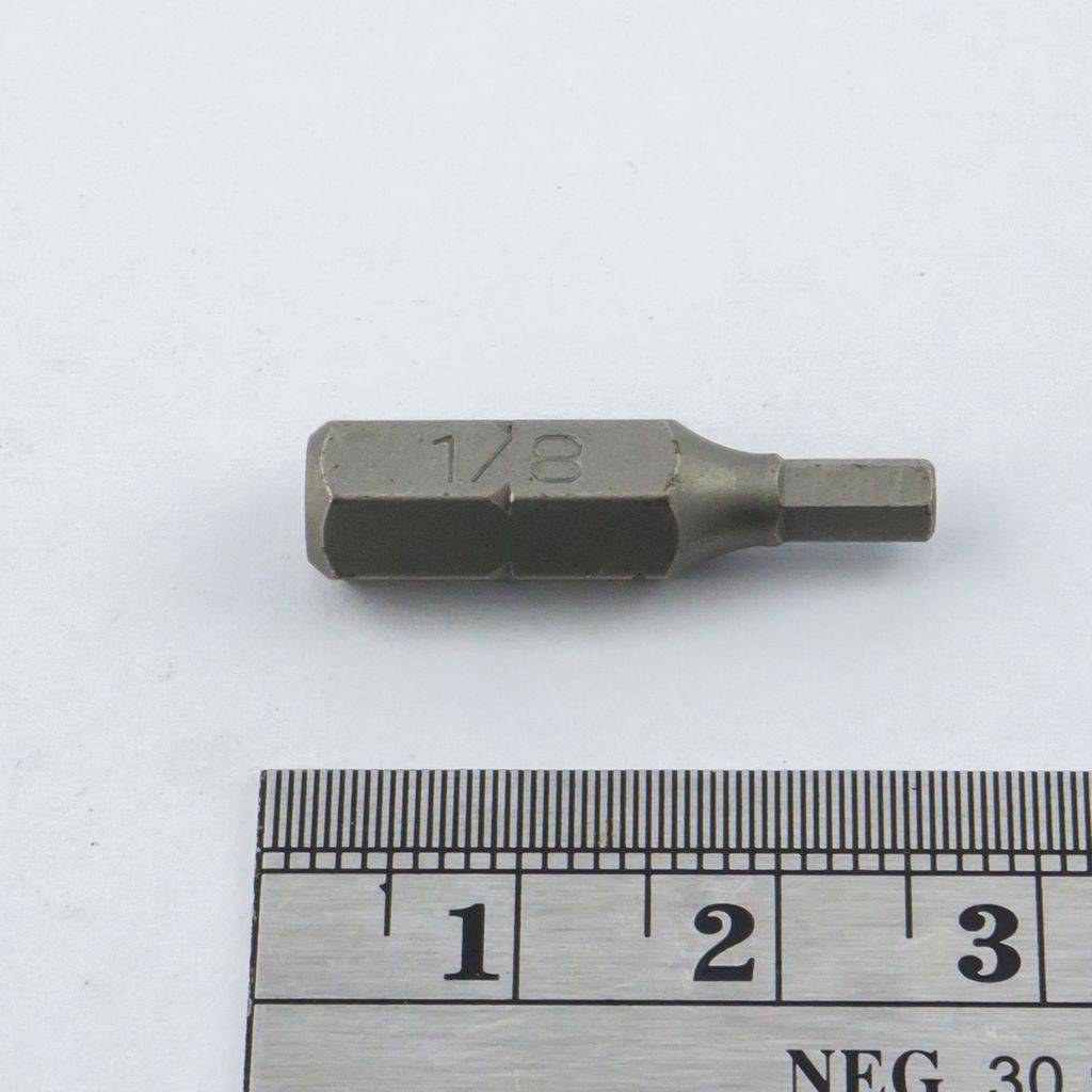 FORCE Tamper-Proof Hex Bit 1/4" 1/8", Model 124S251.8 photo 3