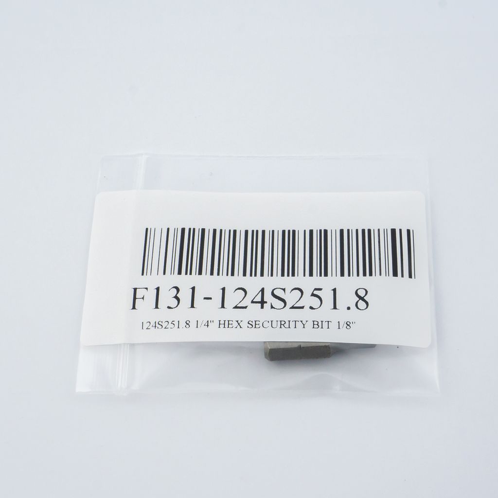 FORCE Tamper-Proof Hex Bit 1/4" 1/8", Model 124S251.8 photo 4