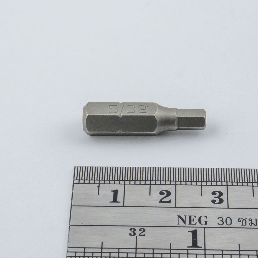 FORCE Tamper-Proof Hex Bit 1/4" 5/32", Model 124S255.32 photo 3