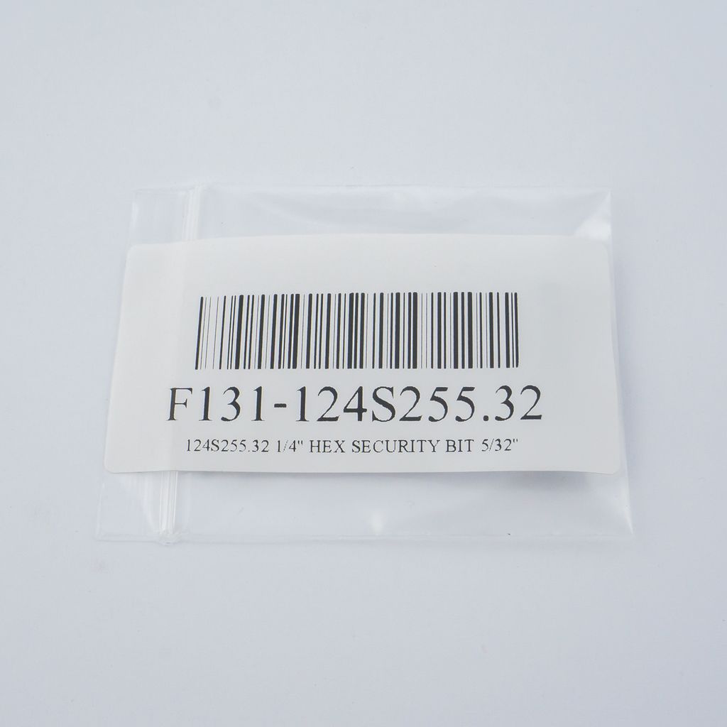 FORCE Tamper-Proof Hex Bit 1/4" 5/32", Model 124S255.32 photo 4