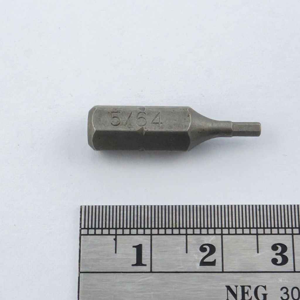 FORCE 带孔六角批头 1/4" 5/64" 型号 124S255.64 图 3