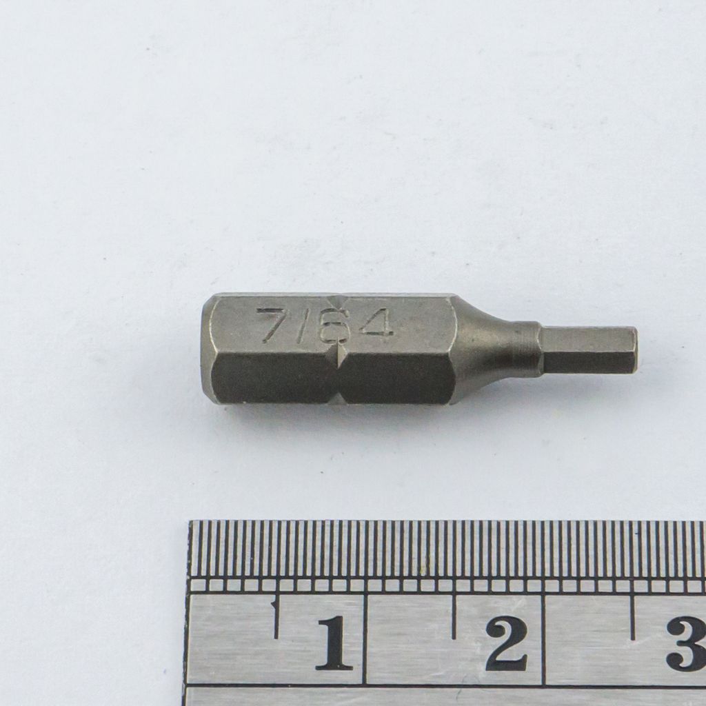 ดอกไขควง1/4" 6เหลี่ยมรู 7/64" FORCE รุ่น 124S257.64 รูปที่ 3