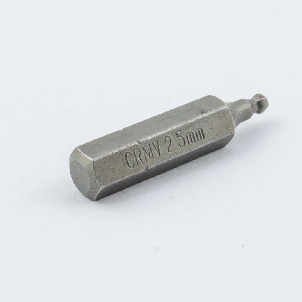 FORCE Ball-End Hex Bit 1/4" NO.2.5, Model 12530025 price ฿18