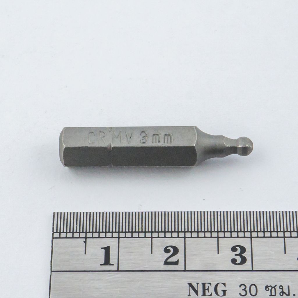 ดอกไขควง1/4" 6เหลี่ยมบอล เบอร์ 3 FORCE รุ่น 1253003 รูปที่ 3
