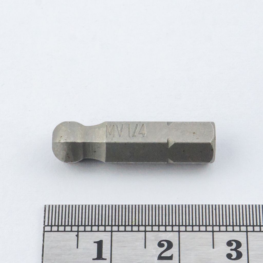 FORCE Ball-End Hex Bit 1/4" 1/4", Model 125301.4 photo 3