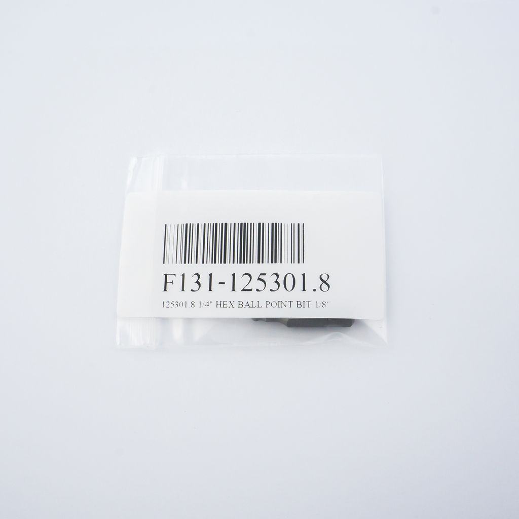 FORCE Ball-End Hex Bit 1/4" 1/8", Model 125301.8 photo 4