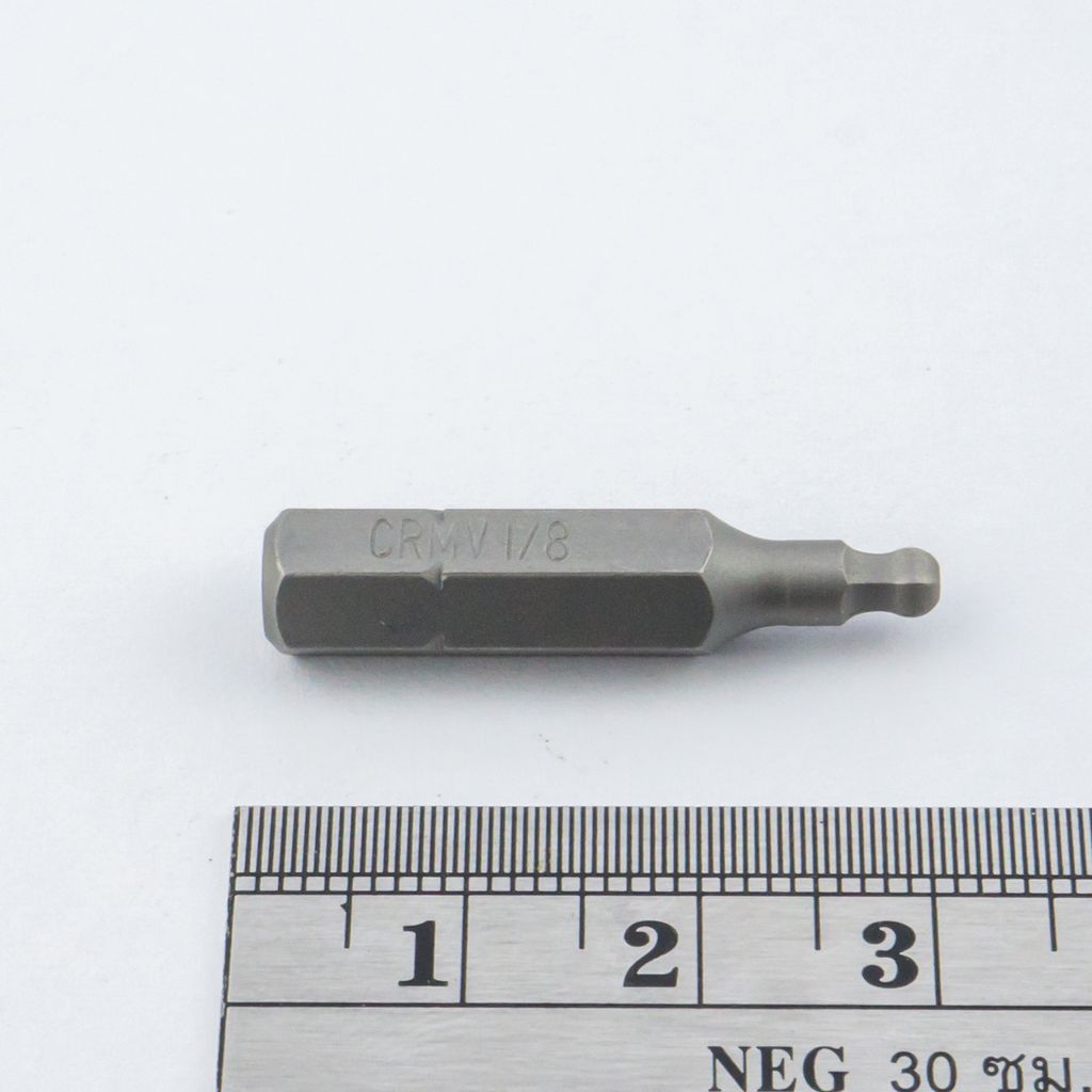 FORCE Ball-End Hex Bit 1/4" 1/8", Model 125301.8 photo 3
