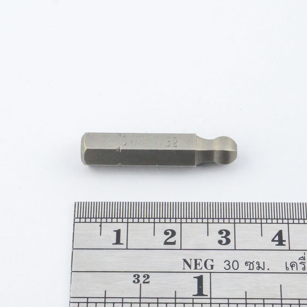 FORCE Ball-End Hex Bit 1/4" 7/32", Model 125307.32 photo 3