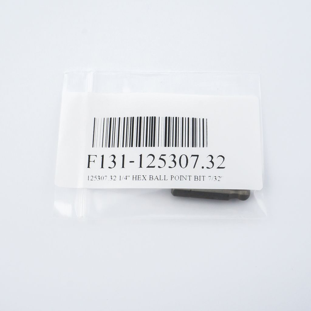 FORCE Ball-End Hex Bit 1/4" 7/32", Model 125307.32 photo 4