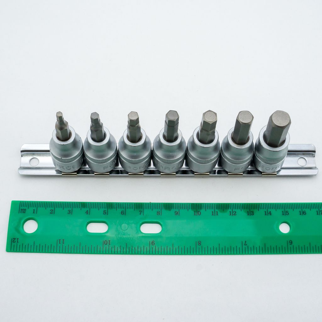 ชุดเดือย6PT 3/8"7ชิ้นNO.3-10มม L50มม FORCE รุ่น 3075 รูปที่ 3